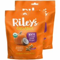 Rileys Organics 192959808834 Pumpkin & Coconut Small Bone Dog Treats, 5 oz - Pack of 2