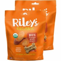 Rileys Organics 192959808865 Sweet Potato Large Bone Dog Treats, 5 oz - Pack of 2