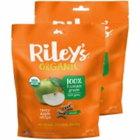 Rileys Organics 192959808872 Tasty Apple Small Bone Dog Treats, 5 oz - Pack of 2