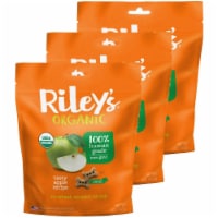 Rileys Organics 192959808957 Tasty Apple Small Bone Dog Treats, 5 oz - Pack of 3