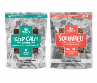Keep Calm & Canine On and Squirrel Attention Focusing Dog Treats 4.5 oz, Variety Pack