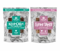 Keep Calm & Canine On and Tummy Tamer Dog Treats 4.5 oz, Variety Pack