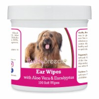 Healthy Breeds 192959823202 Briard Ear Cleaning Wipes with Aloe & Eucalyptus for Dogs - 100 C