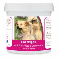 Healthy Breeds 192959823370 Chinook Ear Cleaning Wipes with Aloe & Eucalyptus for Dogs - 100