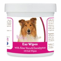 Healthy Breeds 192959823431 Collie Ear Cleaning Wipes with Aloe & Eucalyptus for Dogs - 100 C