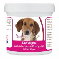 Healthy Breeds 192959823844 Harrier Ear Cleaning Wipes with Aloe & Eucalyptus for Dogs - 100