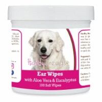Healthy Breeds 192959823981 Kuvasz Ear Cleaning Wipes with Aloe & Eucalyptus for Dogs - 100 C