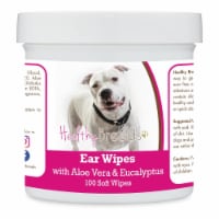 Healthy Breeds 192959824339 Pit Bull Ear Cleaning Wipes with Aloe & Eucalyptus for Dogs - 100