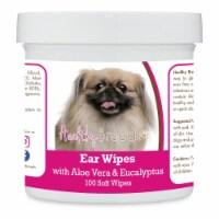 Healthy Breeds 192959824353 Pekingese Ear Cleaning Wipes with Aloe & Eucalyptus for Dogs - 10