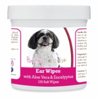 Healthy Breeds 192959824681 Shih-Poo Ear Cleaning Wipes with Aloe & Eucalyptus for Dogs - 100