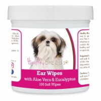 Healthy Breeds 192959824797 Shih Tzu Ear Cleaning Wipes with Aloe & Eucalyptus for Dogs - 100