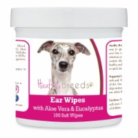 Healthy Breeds 192959824940 Whippet Ear Cleaning Wipes with Aloe & Eucalyptus for Dogs - 100