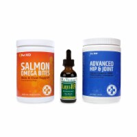 Pet MD Hip & Joint Package with Rx Vitamins Liqui-D3 Dietary Supplement for Dogs