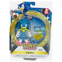 Jakks Pacific Sonic The Hedgehog 4-Inch Action Figure Modern Sonic With Yellow Chaos Emerald Perspective: Main