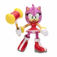 Sonic The Hedgehog 4-Inch Action Figure Modern Amy with Hammer Collectible Toy Perspective: Main