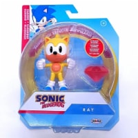 Sonic the Hedgehog Ray Action Figure 4 inch with Red Chaos Emerald Perspective: Main