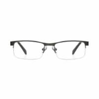 Foster Grant® Men’s Lamar Reading Glasses – Matte Black Metal Perspective: Main