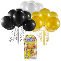 Zuru Bunch O Balloons Self-Sealing Celebration Party Balloons - Black/Gold/White Perspective: Main
