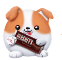 Zuru Snackles Series 1 Plush Corgi & Hershey's Milk Chocolate® Perspective: Main