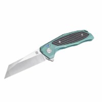 Artisan Cutlery 4017021 3.62 in. M390 Megahawk Folder Knife Blade with Titanium, Green