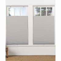 Safe Styles UBF495X72LG Cordless Blackout Top Down Bottom Up Shade, Sterling Gray - 49.5 x 72