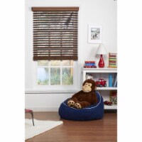 Safe Styles UBJ205X64BK 2 in. Cordless Faux Wood Blind, Dark Oak - 20.5 x 64 in.