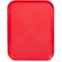 Brybelly KCAF-303 14 x 18 in. Fast Food Cafeteria Tray, Red