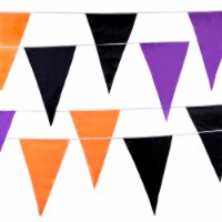 Brybelly  100 ft. Multi-color Halloween Pennant&#44; 48 Flags