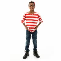 Brybelly MACC-013 Wheres Wally Halloween Costume - Childs Cosplay Outfit, Large