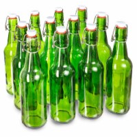 Brybelly KBOT-114 16 oz Grolsch Bottle, Green - Pack of 12