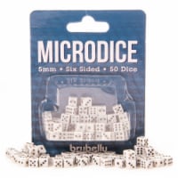Brybelly GDIC-3101 5mm Micro Dice, White & Black - Pack of 50