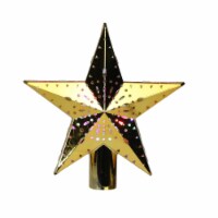 Mr. Christmas 11.5  Lighted Gold Kaleidoscope Christmas Tree Topper - Multicolor LED Lights