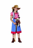 Northlight Red and Blue Cowgirl Girl Child Halloween Costume - Medium