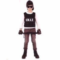 Northlight Black and White Swat Team Boy Child Halloween Costume - Medium