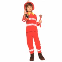 Northlight Red and White Firefighter Boy Child Halloween Costume - Medium