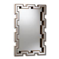 Baxton Studio Tanis Bronze Finished Rectangular Accent Wall Mirror