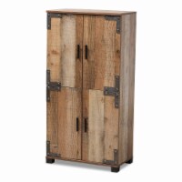 Wholesale Interiors ID-SC003-Yosemile Oak-Shoe Rack Baxton Studio Cyrille Modern & Contempora