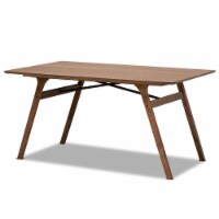 Baxton Studio Saxton Walnut Brown Finished Wood Dining Table