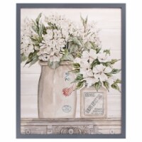 Floral Country Crocks by Cindy Jacobs, Framed Wall Art, 17W x 21H