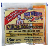 Great Northern Popcorn Bulk Case (80) 2.5 Ounce Popcorn Portion Packs 2 1/2oz