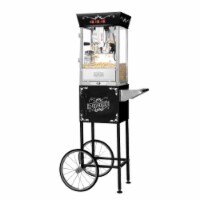 Great Northern Matinee Antique Style Popcorn Popper Machine w/Cart, 8 Ounce
