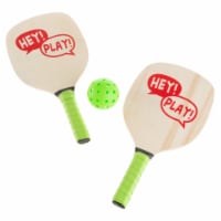 Paddle Ball Game Set Pair of Lightweight Beginner Rackets, Ball and Carrying Bag