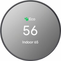 Google Nest GA02081US Programmable Smart Wi-Fi Thermostat for Home - Charcoal
