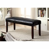 Furniture of America Arena Transitional Wood Padded Dining Bench in Dark Cherry