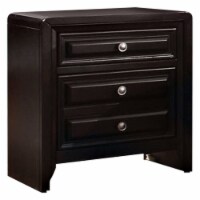 Furniture of America Turner Solid Wood 2-Drawer Nightstand in Espresso