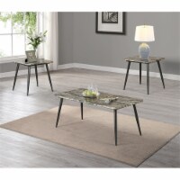 Furniture of America Teres Wood 3-Piece Coffee Table Set in Gray