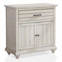 Furniture of America Bombas Wood 1-Drawer Hallway Cabinet in Antique White