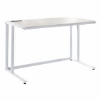 Furniture of America Nillaine Wood Writing Desk with USB in White