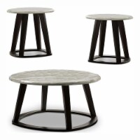Furniture of America Suggons Wood 3-Piece Coffee Table Set in Brushed Warm Gray