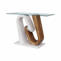Furniture of America Kumonga Contemporary Wood 3-Piece Coffee Table Set in White